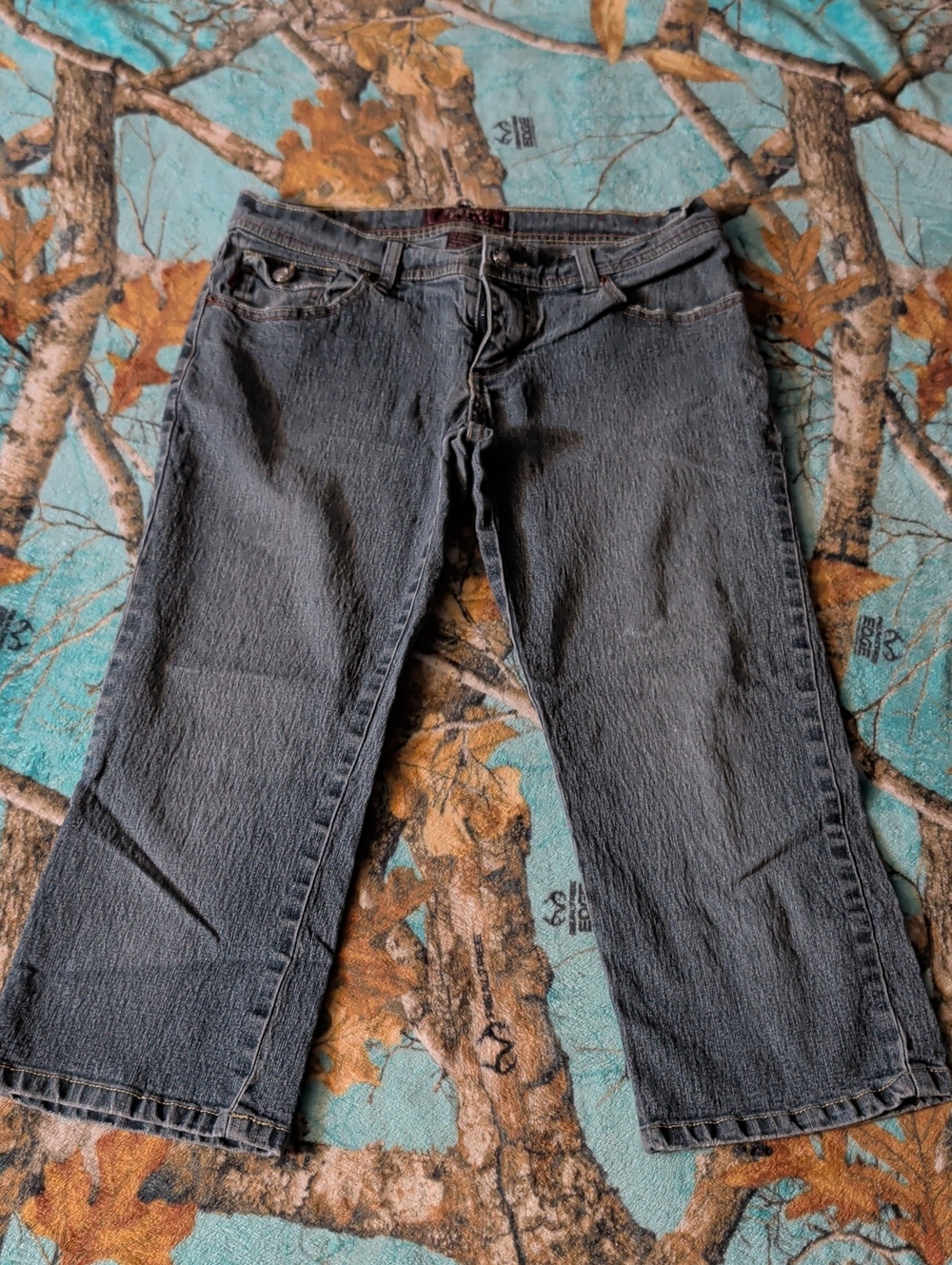 Tyte Jeans Women's Gray Straight-Leg Denim